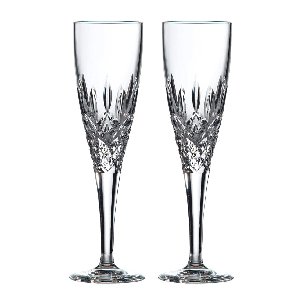 Royal Doulton R&D Collection Highclere Pair of Highclere Crystal Champagne Flutes at Robins Kitchen