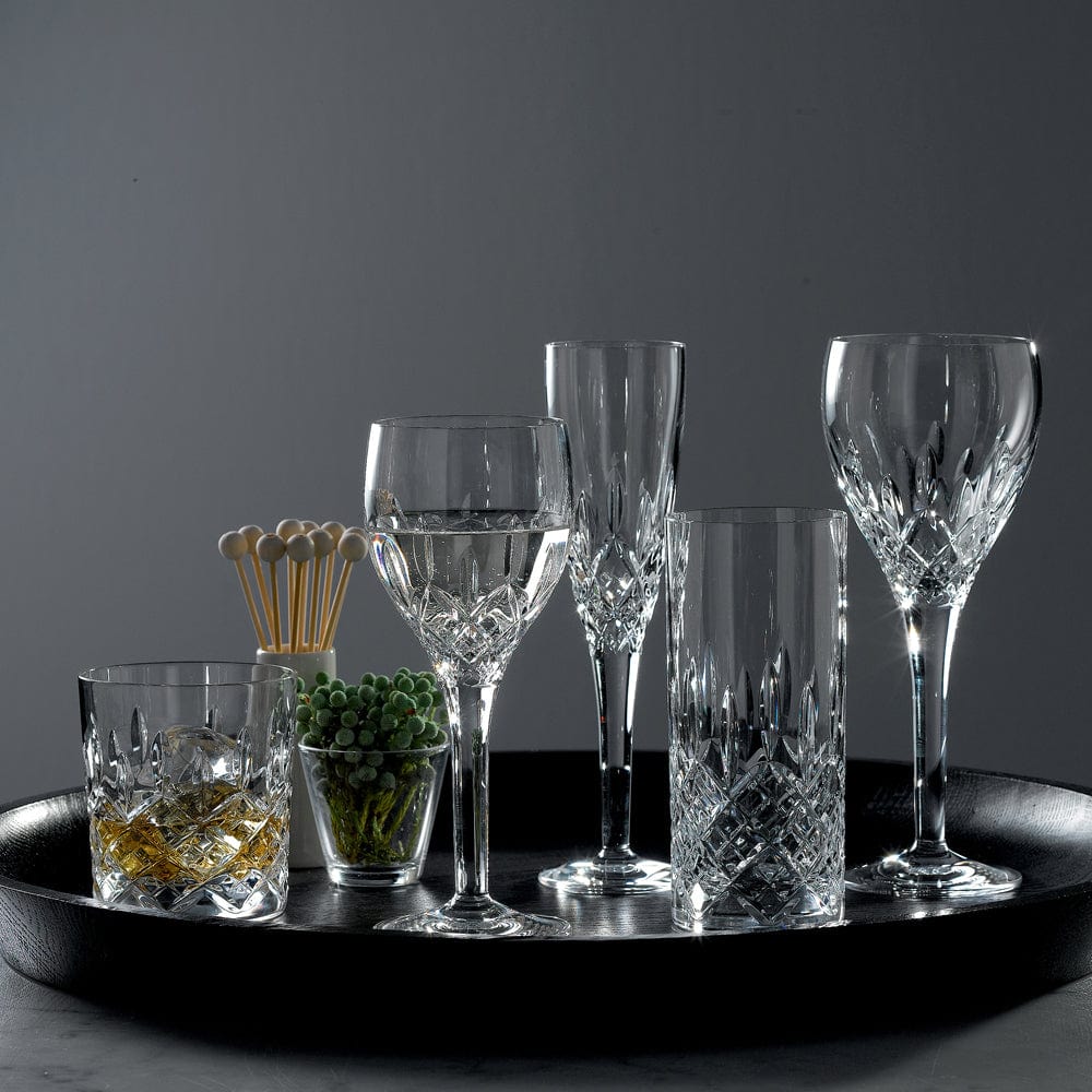 Royal Doulton R&D Collection Highclere Pair of Highclere Crystal Champagne Flutes at Robins Kitchen