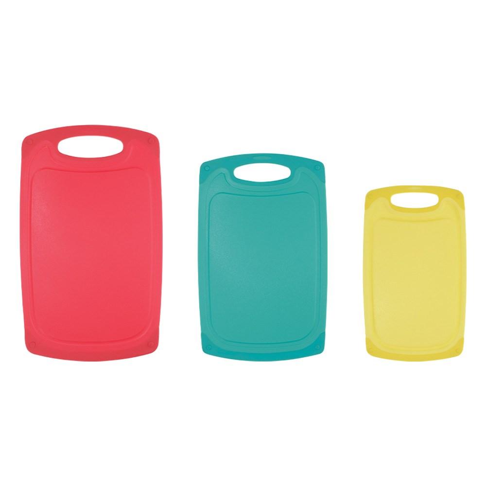 three piece Scullery Kolori Tools Chopping Board Set in assorted colours at Robins Kitchen