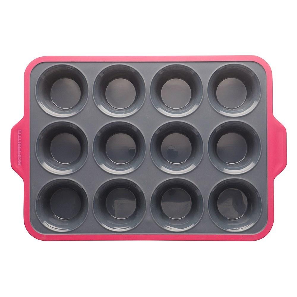 Soffritto Professional Bake 12-Cup Non-Stick Silicone Muffin Pan at Robins Kitchen