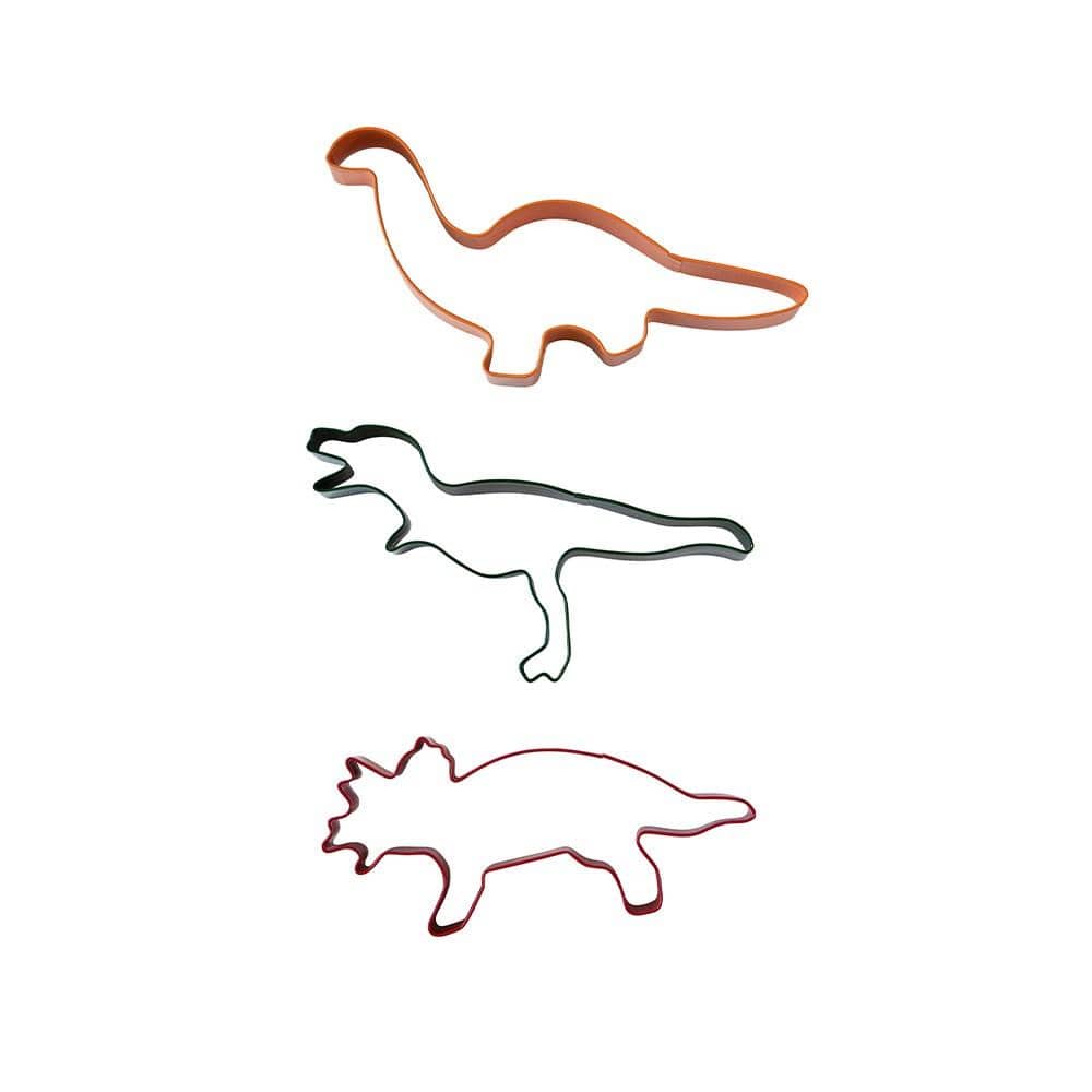 Soffritto Professional Bake 3-Piece Cookie Cutter Set Dinosaur at Robins Kitchen