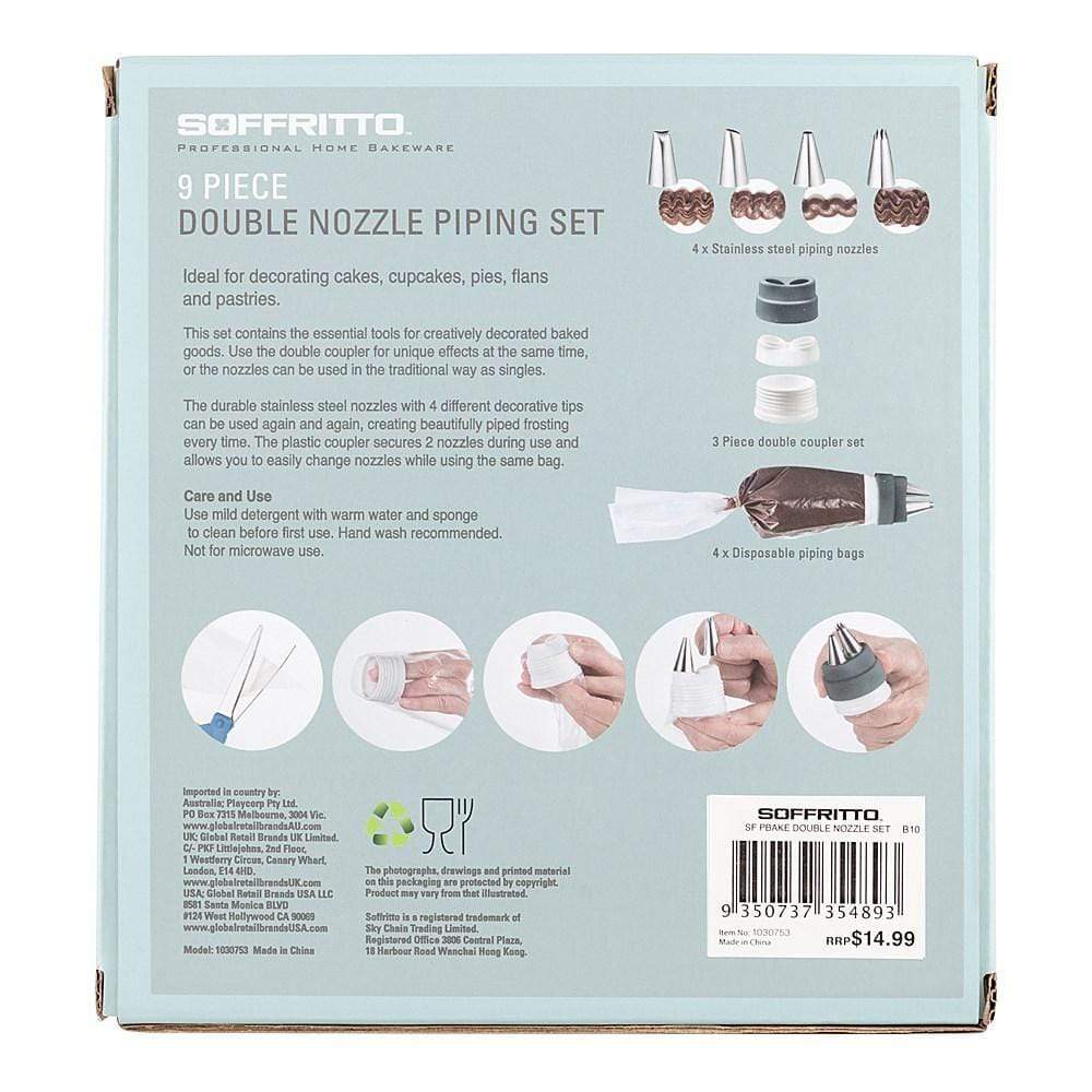 Soffritto Professional Bake Double Nozzle Set