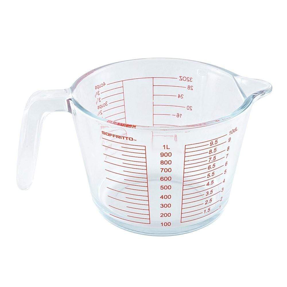 Soffritto Pure Glass Measuring Jug 1L