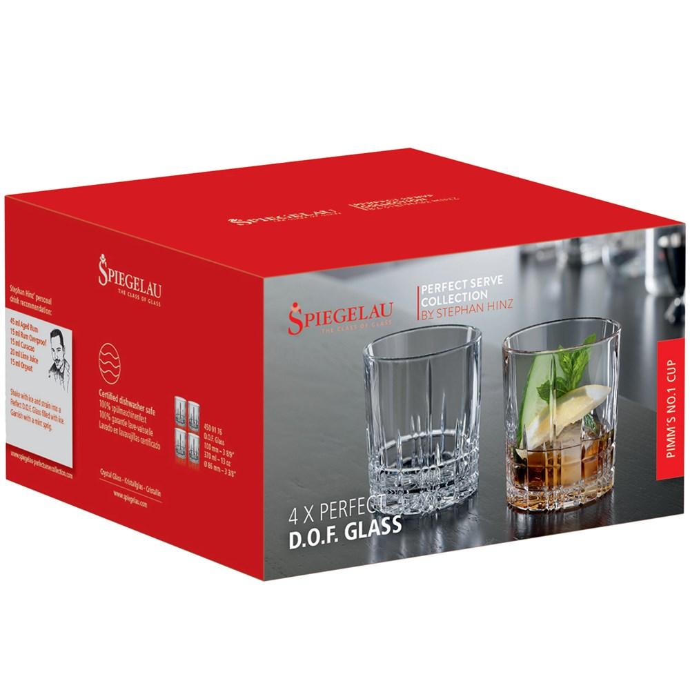 Spiegelau Perfect Serve Double Old Fashioned Glass Set of 4