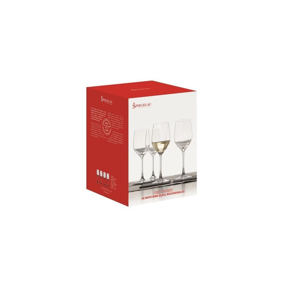 Spiegelau Vino Grande 4-Piece Crystal White SIngle Wine Glass at Robins Kitchen