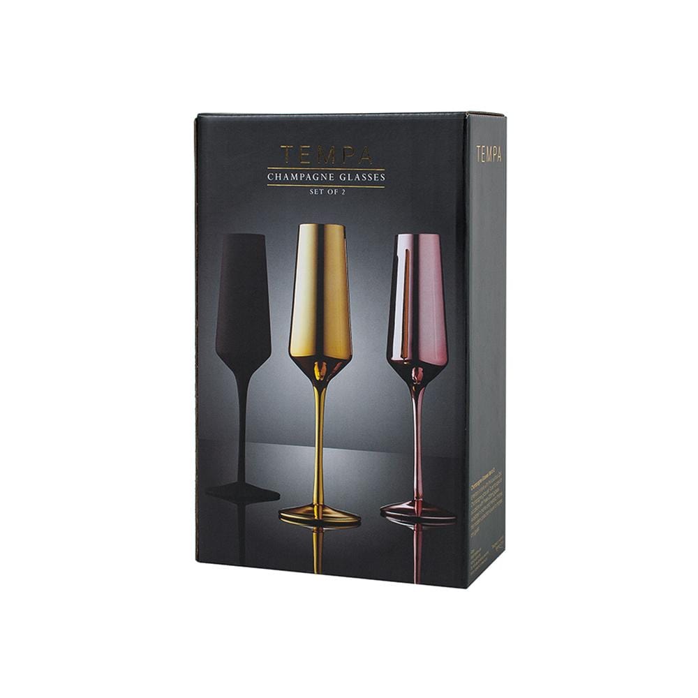 Tempa Aurora 2 Piece Champagne Glass Set 225ml