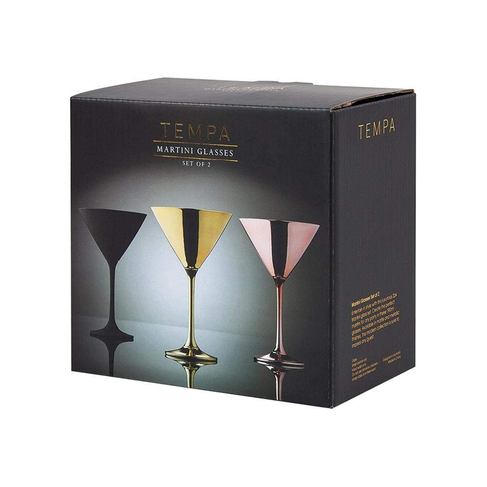 Tempa Aurora 2 Piece Martini Glass Set 190ml